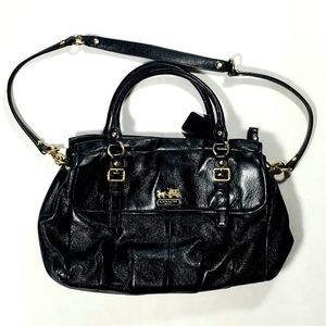 COACH Black Leather Handbag